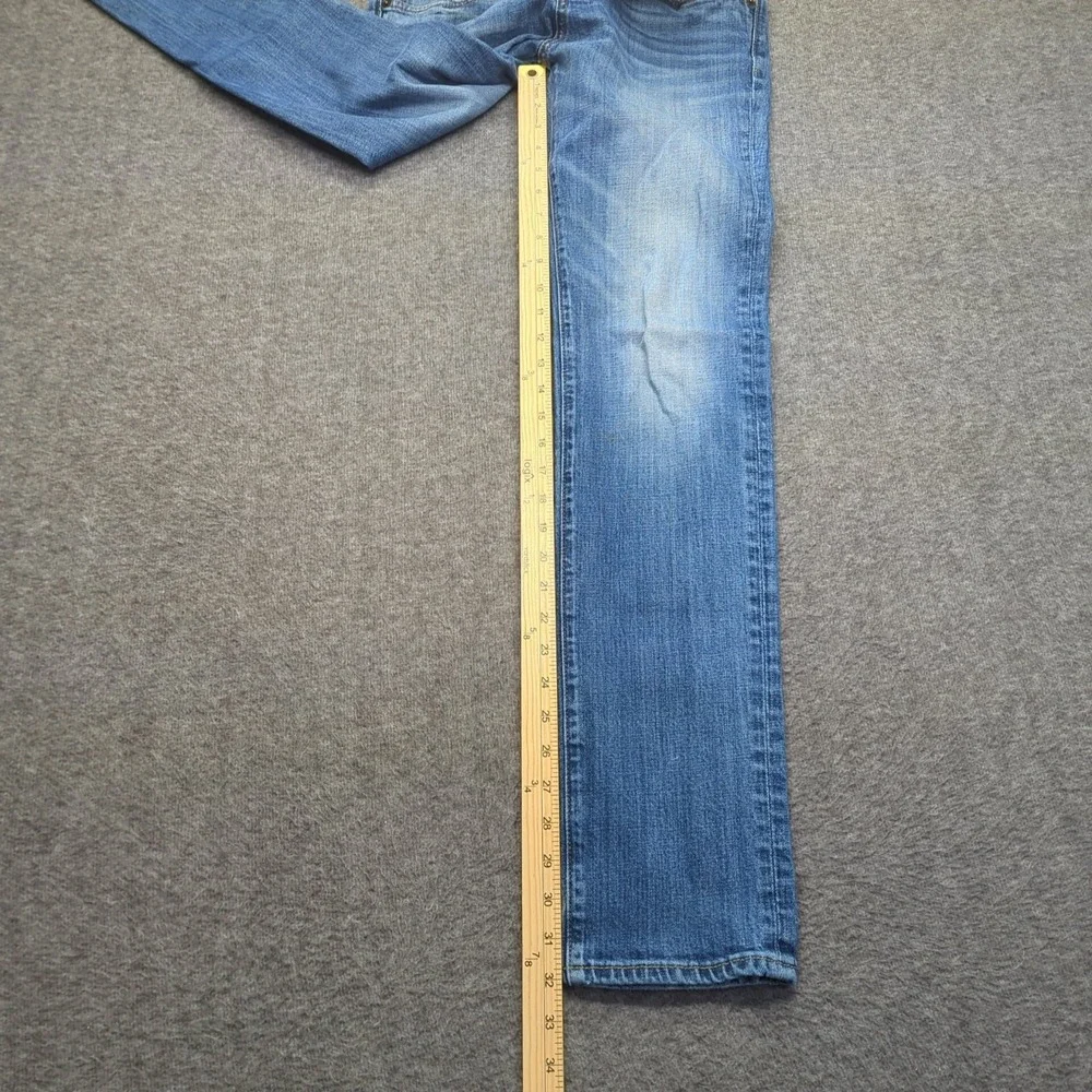 Abercrombie Fitch Jeans Mens 30x32 Blue Skinny Button Fly Casual Faded